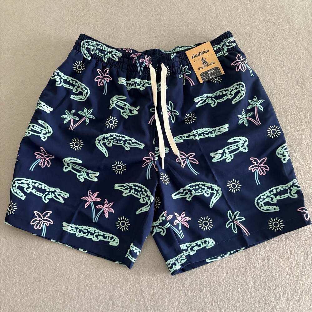 Chubbies The Neon Glades 7" Inseam Classic Mesh-Lined Swim Trunks
